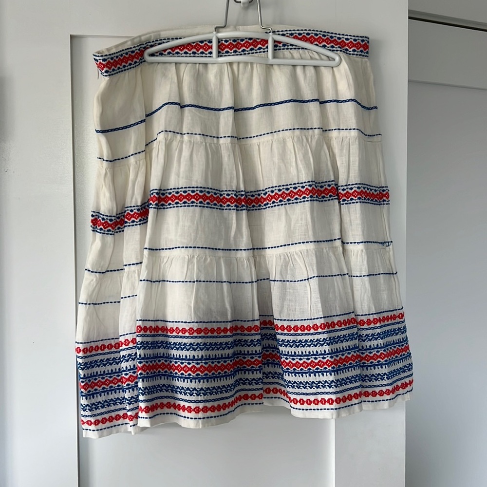 Club Monaco embroidered skirt